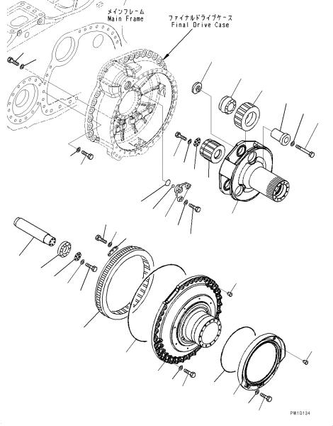 17M-27-00253 17M-27-00420 17M-27-00262 For Komatsu Bulldozer D275A-5R Travel