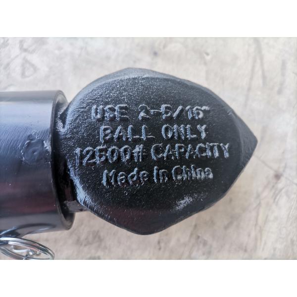 Ball Cast Head Sleeve Lock Black Adjustable Coupler 12500 LBS 2 - 5/16"