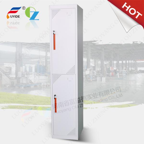 Two steel door cabinet steel locker FYD-G002,CRS 0.7 mm thickness material,KD