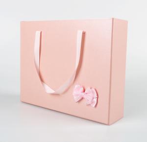 Wholesale Drawer Type Storage Cardboard Box Luxury Jewelry Ribbon Bow Gift Box With Handle from china suppliers