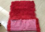 Long Hair Curly Sheep Fur throw Mongolian Tibetan Lambswool Blanket bed throw