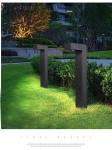 IP65 LED Lawn Lamp 3000k 7 Shaped Seven Watt AC277V H600mm Size