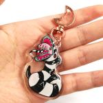 Hot Selling Custom Acrylic Glitter Resin Epoxy Anime Cartoon Charms Keychains