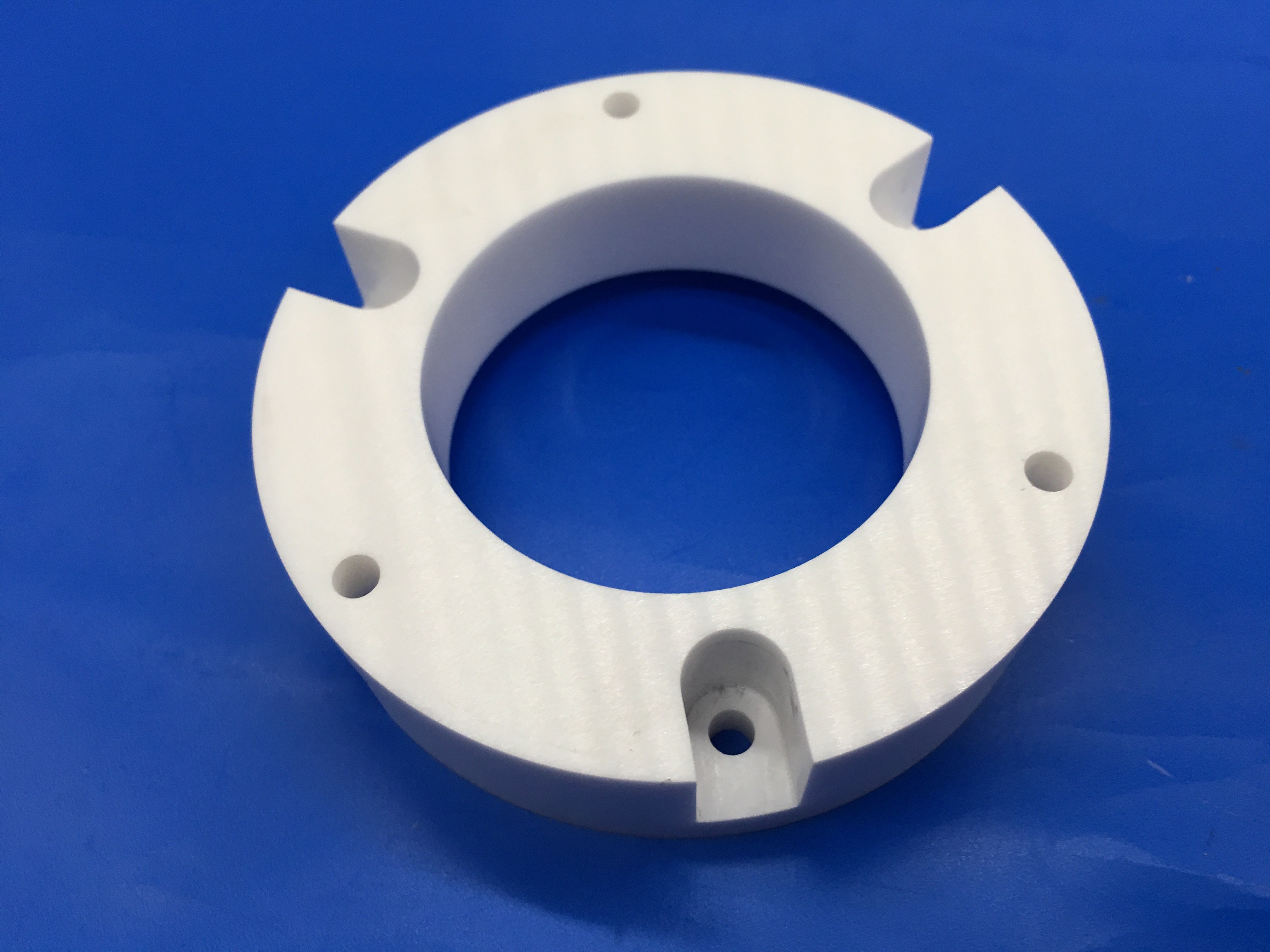 High Strength Zirconia Ceramic Parts Smooth Surface Alumina Ceramic Flange