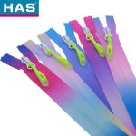Smooth Reverse Nylon Zipper Gradient Color Heavy Duty Tent Zipper #5