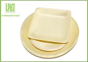 Wholesale High End Disposable Wooden Plates Camping Dinnerware Sets Smooth Surface from china suppliers