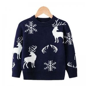 Wholesale Children Sweater Winter Autumn Girls Boys Clothing Baby Knitwear Pullover Kids Print Warm Christmas Sweaters from china suppliers