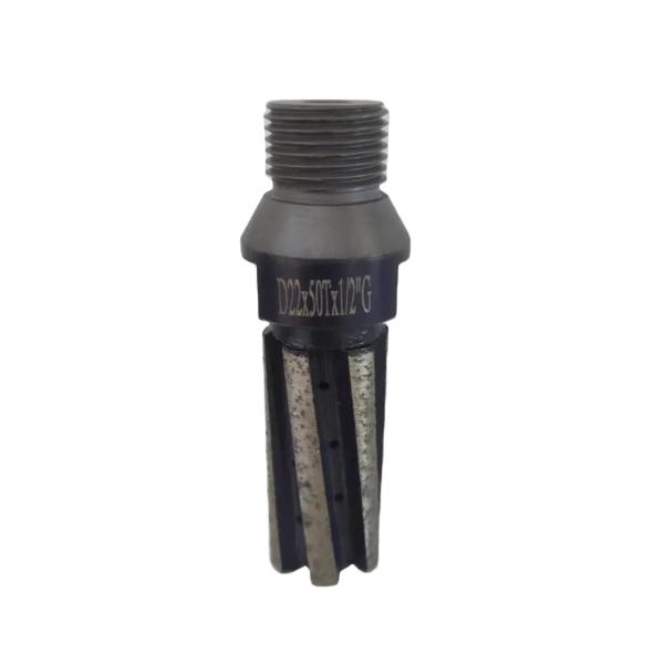 Length 50mm Sink Bit Stone Diamond Drilling Tool D22*40T for Granite Countertop