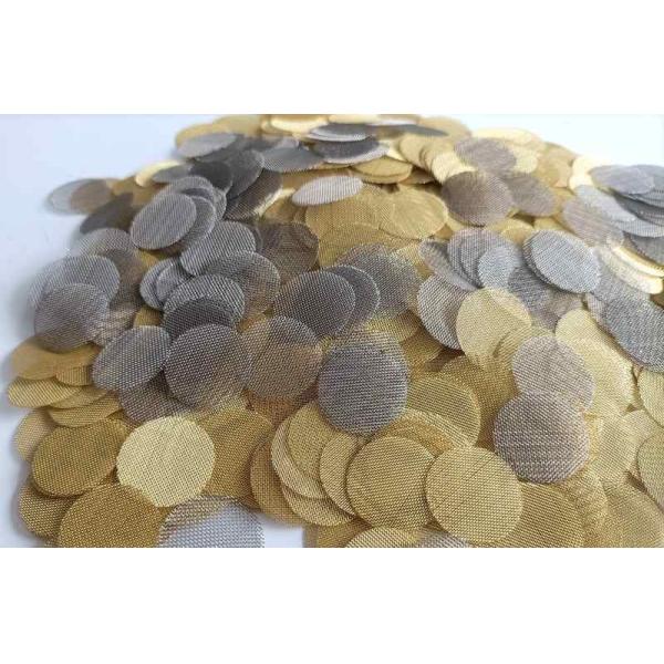 60 Mesh Round Brass Wire Mesh Screen Brass Filter Mesh For Smoking Pipe