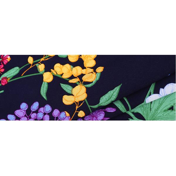 Plain Printed Rayon Fabric 30 X 30 Yarn Count 68 X 60 Density 145cm Width