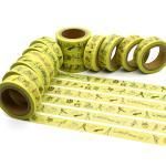 Water Activated Adhesive Acid Free Printed Washi Tape For Scrapbook Decoration