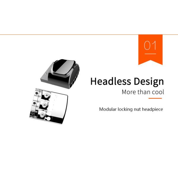 Unique Design Patented Grand Headless Electric Guitar Double Hummbucker Built-in Guitar Effect Ebony Fingerboard and bag