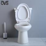 S-trap 300mm elongated two piece toilet syphon flush Ceramic Smooth Sided