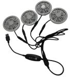 5V Jacket Cooling Fan 4pcs In One USB Switch Cable Control Speed