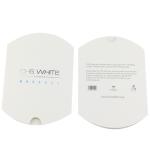 Matte White Pillow Box Hair Extension Paper Box With Printed Logo , Custom
