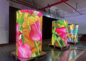 Wholesale Round Circle Flexible Scrolling Led Display 1920Hz Curved Video Wall from china suppliers