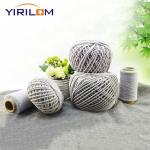 China Row Material Manufacturer Cotton Ropes Custom 3mm Thick Grey Natural Craft