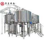 380V SS Commercial Beer Brewing Equipment Silver Color 500L / 1000L Capacity