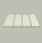 PVC Slatwall Panels White Grey Black Color For Garage Wall Display 4ft 8ft