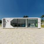 6tons Mobile Capsule House Prefab Apple Cabin House 11.5M*3.3M*3.2M