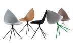 Replica Boconcept Ottawa chair by Karim Rashid, wax leather ottowa chair