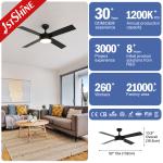 Electric 52 Inches Living Room 16W Decorative MDF Blades Ceiling Fan Light with