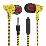 All color Fashion Wired Earbud Ear Earphone For Iphone Mobile Phone In-ear