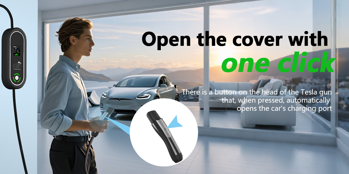 Cable length Customize Length 7KW Portable TSL Ev Charger for Tesla Model X/Y/3/S 32A Adjustable Vehicle Charging Station