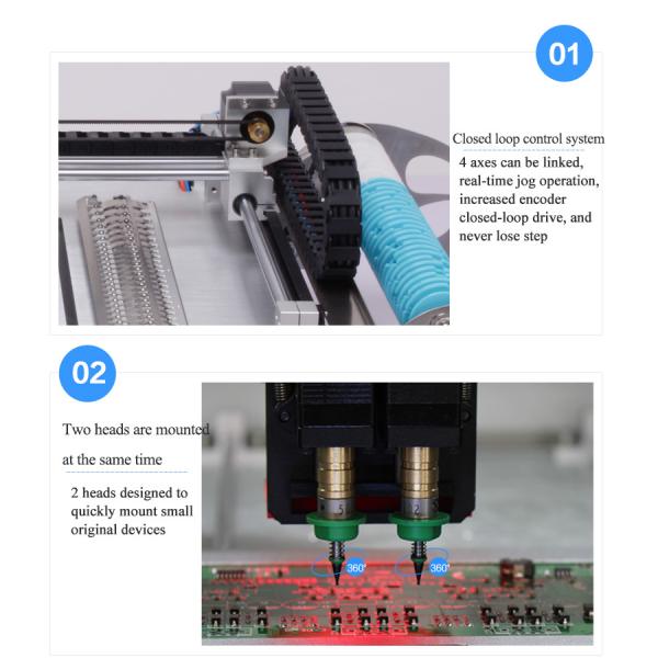 Full Automatic Smt Pick And Place Machine Electronics Production Machinery