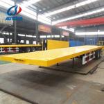 20ft 40ft 45ft Flatbed Truck Trailer with Fuwa Bpw Optional Axle and 2" 50mm