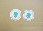 Water authenticating tamper evident security vinyl destructible label
