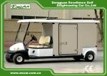 EXCAR White Electric Utility Carts Food Cart With Two Seater E-KEY Deep Cup
