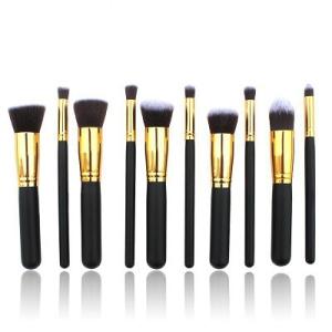 Wholesale WhiteSilver Color Professional Cosmetic Brush Set 10 Piece/Set from china suppliers