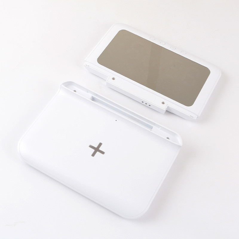 Plastic Collapsible Clock Wireless Charger White Color 20W Fast Speed