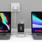4port 130W GaN USB C Wall Charger, 3 Port Type C PD 100w Pps Charger For Laptops