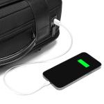 High quality custom logo travel business usb charging laptop bag pack men