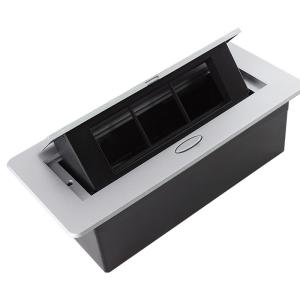 Wholesale Aluminum Motorized Rotating Tabletop Flip Up Socket 250V 10A Non Grounding from china suppliers