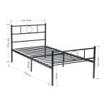 OEM Steel Furniture Bed Classic Design Easy Storage High Load Carrying Strength