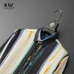 Solid Color Chinese Collar Men's Dress Shirts in Cotton for Dressy and Casual
