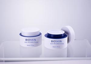 Wholesale Custom Soft Touch 50ml 2OZ Cylinder Mono Plastic Cosmetic Jar As Sustainable Packaging For Face Cream In Round Shape from china suppliers