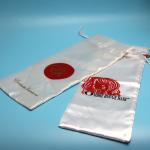 Luxury Colorful Satin Drawstring Bag With Logo Wear Resistant Soft Material
