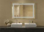 5mm Thickness Touch Screen Bathroom Mirror , Antioxidant Rectangle Mirror For