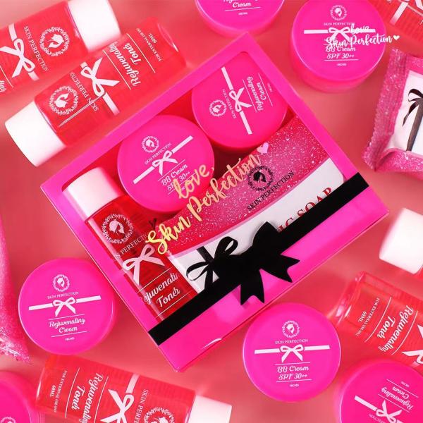 Cosmetic Skin Care PET PVC PP Plastic Packaging Box Custom Printed Rejuvenating Set Acetate Box