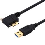Industrial Camera Usb3 Vision Cables 2m Micro B Male With Double Screw Lock