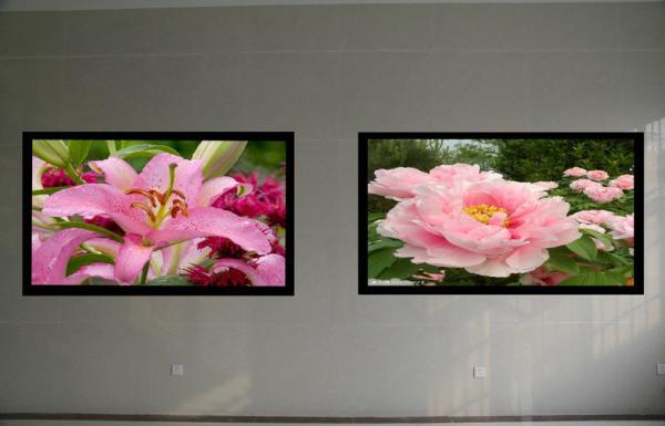 Slim 4mm Indoor Full Color Led Panel Installed In Hotel , 2500cd Per Square