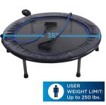 foldable fitness trampoline with handle, fitness trampoline with handle