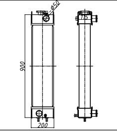 Wholesale PC70-8 PC70 Aluminum Excavator Radiator 201-03-D1130 from china suppliers