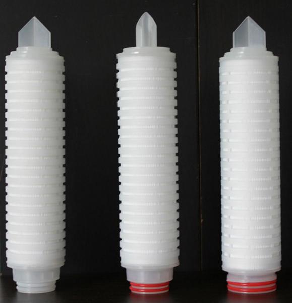 Quality 10um microporous polypropylene folding filter for water treatmen/ Hydrophobic Ptfe Membrane Media Pleat Filter Carbridge for sale