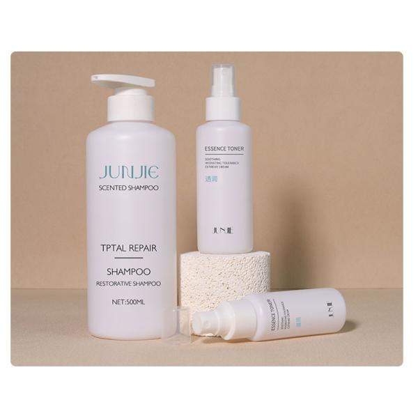 PE Hand Wash Skincare Lotion Bottles Plastic Container Packaging 500ml White Pump Shampoo Cream Bottle