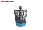 Liquid Spout Doypack Stand Up Pouch Aluminum Foil Bag Gravure Mold Printing With